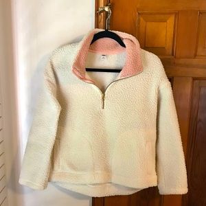 Old Navy 3/4 zip Sherpa Pullover. Size SP
